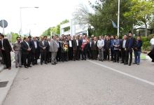 گزارش تصویری از استقبال دانشگاهیان و مردم شاهرود  از پروفسور علی اکبر جلالی  در دانشگاه صنعتی شاهرود